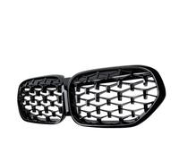 Front Kidney Bumper Grille Diamond Racing Grills For BMW X1 F48 LCI 2020 2021 2022 Gloss Black Front Radiator Grille Panel(Black)