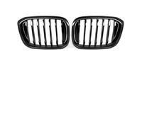 Front Kidney Bumper Grille Real Dry Carbon Fiber Hood Grills Compatible For BMW G01 G02 G08 Pre-LCI 2019-2021 Auto Replacement Part(Single Slat)