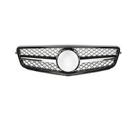 Front Kidney Double Bridge Grill Front Bumper Grille Hood Grill For For Benz For C For W204 For C43 2007 2008 2009 2010-2014 For C180 For C200 For C250 For C300 Tuning Front Air Grille(AMG-Chrome 1 Pi
