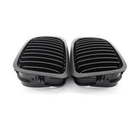 Front Kidney Grill 2Pcs Front Center Kidney Grilles Matte Glossy Bumper Grill for BMW E46 Pre-Facelift 2 Door Coupe Cabriolet Radiator Guard Grill(Hoarse black)
