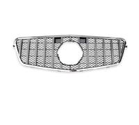Front Kidney Grill For Benz E Class W212 2009-2015 Front Racing Grill Diamond For AMG For GT Style Black Silver Grille Accessories Parts Front Grills(08-13 g*t sliver)