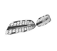 Front Kidney Grill For Benz For C Class For W205 For C300 2015-2018 2 PCS Car Front Bumper Fog Light Honeycomb Grilles(With Chrome Stripe)