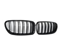 Front Kidney Grill For BMW 5 Series F10 F11 F18 2010-2017 Glossy Black Front Kidney Double Slat Grill Grille Dual Line Racing Grills Front Grills