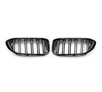 Front Kidney Grill For BMW 5 Series For M5 G30 G31 520i 530i 540i Front Bumper Grill ABS 2-Slat Gloss Black Front Kidney Grille Front Grills