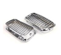Front Kidney Grill For BMW 7 Series E38 740i 1999-2001 2x Style Car Front Racing Kindey Grilles Silver Upper Grilles L+R Bumper Racing Grill Front Grills
