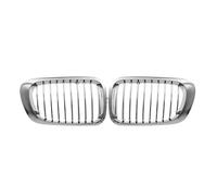 Front Kidney Grill For BMW For E46 For M3 For 3 Series 2 Pieces Silver Front Hood Grill Chrome Grille Mesh Front Grille Grills