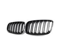Front Kidney Grill For BMW For X5 E70 2007-2013 For X6 E71 E72 2008-2014 2Pcs Car Style Gloss Black Front Kidney Double Slat Grill Accessories Front Grills