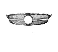 Front Kidney Grill For C-Class W205 C180 C200 C250 C300 2015-2018 Car Front Bumper Grille Diamonds Style Racing Grilles Front Bumper Grille(Diamonds-Silver)