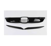 Front Kidney Grill For HR-V For HRV For Vezel 2019-2021 Front Hood Hood Center Grille Car Styling Frame Decoration Center Grille Trim Strip Sticker ABS Front Grills(Black)