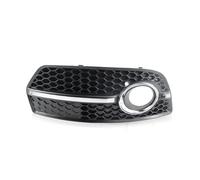 Front Kidney Grill For Q5 2009-2012 1 Pair Left Right Car Front Bumper Fog Light Cover Grille Chrome(Right)