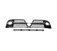 Front Kidney Grill For TT For MK2 For S-LINE For TTS 2011-2014 Car Front Fog Light Grille Grill + Lower Center Grilles(Black silver set)