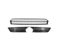 Front Kidney Grill For VW For Passat 2012-2015 Car Front Bumper Lower Fog Light Vent Grille 561853667(3 PCS Gloss Black)