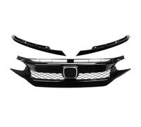 Front Kidney Grill Front Grille Racing Grill Net Car Grid Splitter Upper Bumper Hood Mesh Grills For Civic 10th Gen 2016 2017 2018 2019 2020 2021 Front Bumper Grille(2021 Type 1)