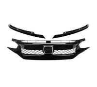 Front Kidney Grill Front Grille Racing Grill Net Car Grid Splitter Upper Bumper Hood Mesh Grills For Civic 10th Gen 2016 2017 2018 2019 2020 2021 Front Bumper Grille(19-20 TR Type 1)