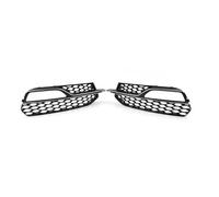 Front Kidney Grille 2Pcs ABS Car Honeycomb Mesh Front Bumper Fog Light Grille Cover With Chrome Trim For A3 S3 2013 2014 2015 2016 2017 Front Grille Trim Stripes