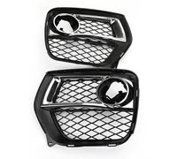 Front Kidney Grille 2Pcs Car Front Bumper Lower Fog Light Griller Trim For BMW X6 E71 2012 2013 2014 Fog Lamp Ventilation Grill Cove Left+ Right Front Grille Trim Stripes