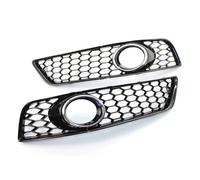Front Kidney Grille 2PCS Car Honeycomb Hex Front Fog Light Grill Lamp Grille Cover For A3 8P 2009 2010 2011 2012 2013 8P0807682D 8P0807681D Car Front Bumper Grille(OneColor)