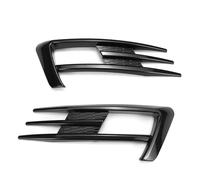 Front Kidney Grille 2PCS For Golf 7 MK7 2014 2015 2016 2017 Car Front Fog Light Grille Cover Frame Eyebrow Eyelid Sticker Trim(Carbon Fiber Look)
