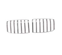 Front Kidney Grille 2PCS/Set ABS Chrome Car Front Kidney Grill Grille Decorative Cover Trim For BMW 1 Series 2017 2018 2019 Car Styling Front Grille Trim Stripes