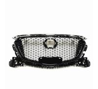 Front Kidney Grille Car Front Grille Grill Upper Replacement Bumper Hood Mesh Auto Part Replacement for Mazda 3 For Axela 2017 2018 Honeycomb Style Grille Insert Trims Stripe