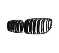 Front Kidney Grille Dual Slats Compatible With E81 E87 128I 130I 135I 2007-2011 Gloss Black Racing Grill Car Accessories Front Bumper Kidney Grille