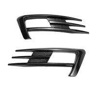 Front Kidney Grille For 7 MK7 For GTI 2014 2015 2016 2017 Pair Car Front Fog Light Grille Fog Lamp Lower Bumper Grill Glossy Black(Carbon Fiber Look)