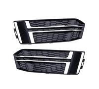 Front Kidney Grille, For A4 B9, For S-LINE 2016 2017 2018 8W0807681F 8W0807682F Front Bumper Fog Lamp Light Grille Cover Grills Trim(Only Left)(Only Left)