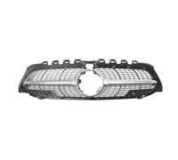 Front Kidney Grille For Benz A-Class W177 2019-2022 A200 A220 A250 A35 For AMG Diamonds Style Grille Black For GTR Front Bumper Grille Grill Grills(Diamonds-Silver W360)
