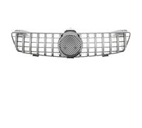 Front Kidney Grille For Benz For CLS W219 CLS350 CLS500 2005-2008 Front Glossy Black For GTR Style Racing Grille Diamonds Style Bumper Grilles Grill Grills(G*TR-Chrome Silver)