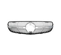 Front Kidney Grille For Benz For GLC X253 2015-2019 Replacement Part Diamonds For GTR Style Front Inlet Mesh Bumper Grille Grid Grill Refit Tuning Car Front Grilles(Diamonds-Silver W360)
