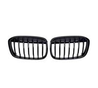 Front Kidney Grille For BMW For X1 F48 F49 2016-2019 Glossy Black Diamonds Style Front Bumper Kidney Grilles Shiny Line Style Upper Grilles Grill Grills(Single-Glossy Black)