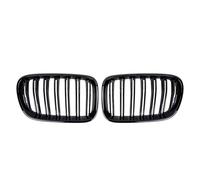 Front Kidney Grille For BMW For X3 F25 2010-2013 Silver Diamonds Style Racing Double Slat Grills All Black Single Line Front Bumper Grilles