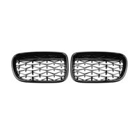 Front Kidney Grille For BMW For X3 F25 2010-2013 Silver Diamonds Style Racing Double Slat Grills All Black Single Line Front Bumper Grilles