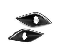Front Kidney Grille For Outlander 2016 2017 2018 2019 2020 2021 Car Front Bumper Left Right Fog Light Lamp Frame Shell ABS(A Pair)