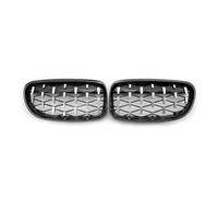 Front Kidney Grille Grill Chromed Black Racing Grills Double Slat Sport Style Diamond Kidney Grille For BMW For 3 Series For E90 For E91 2008 2009 2010 2011 Kidney Grill Grille