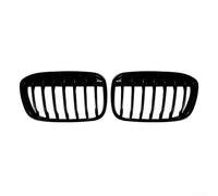 Front Kidney Grilles Air Intake, Single Double Slat Grille for BMW X1 F48 F49 2015-2019, Front Bumper Mesh Vent Grille Replacement(Single line)