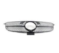 Front Kindey Bumper Grille Compatible With For W166 ML-Class 2016 2017 2018 2019 Car Front Bumper Grille Diamond Style Grill With Camera Hole Hood Radiator Grille