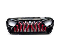 Front Kindey Bumper Grille Compatible With For Wrangler JL 2018 2019 2020 2021 2022 2023 2024 Car Upper Racing Grills Front Hood Bumper Vent Grill Mesh Grill Grille