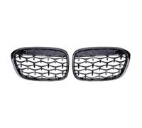 Front Kindey Bumper Grille Compatible With For X1 F48 F49 2016 2017 2018 2019 Car Front Kidney Grille Racing Grill Diamond Meteor Style Grills Car Styling Parts