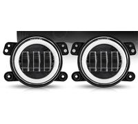 Front Lamp Assy For Dodge For Journey For Magnum For Charger 2005 2006 2007 2008 2009 2010 2011 2012 2013 60W 4 Inch LED Fog Lights DRL Turn Signal Lamp(With halo)