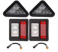 Front LED Rear Halogen Light Set For Bobcat S220 S250 | Bright LED front, halogen rear, direct for fit wiring, 12V system, replaces old bulbs