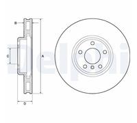 DELPHI BG9155C Brake disc