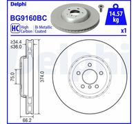 DELPHI BG9160BC Brake disc