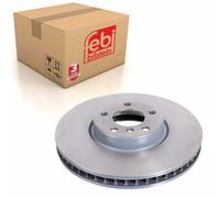Brake Disc Single Vented fits BMW 730D F01 3.0D Front Left 08 to 15 N57D30A Febi