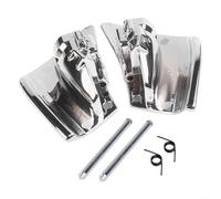 Front Left Plus Right Car Seat down Handle for E-class W207 (2009-2016) C-class W204 (2008-2015) - Chrome Silver Abspc Interior Trim 78 X 65 Mm