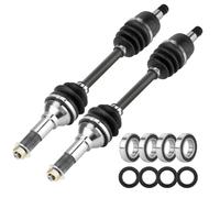 Front Left & Right CV Axle Shaft with Wheel Bearing for Yamaha Grizzly Bruin 350 400 Kodiak Wolverine 450 4x4 2003 2004 2005 2006 2007 2008 2009 2010 2011 5GH-2510J-00-00, 5ND-F518G-00-00