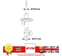 Front Left Shock Absorber for Citroen C3 16- C4 14- 9811371280