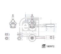 FRONT LEFT TIE ROD END FITS: JEEP RENEGADE SUV 1.6/1.4/1.4 4X4/1.6 CRD/2.0 CR
