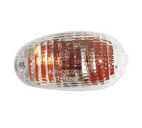 Front left turn signal adaptable for Piaggio 50 Typhoon 2004+. Transparent (CE a