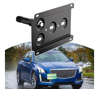 Front License Plate Bracket Compatible with Cadillac 2008-2013 CTS and CTS-V, 2013-2019 ATS No Drill Tow Hook License Plate Holder, Car Tag Frame, Bumper Relocator Adapter Kit